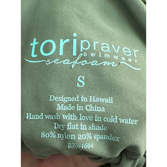 Tori Praver green bikini set top size Small bottom size X Small - Picture 4 of 14